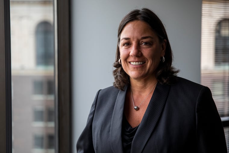 Jacqueline C. Romero, U.S. Attorney for the Eastern District of Pennsylvania poses for a portrait in her office.