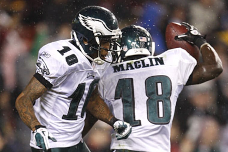 Sources say DeSean Jackson and Jeremy Maclin are likely to play Sunday. (Ron Cortes/Staff file photo)