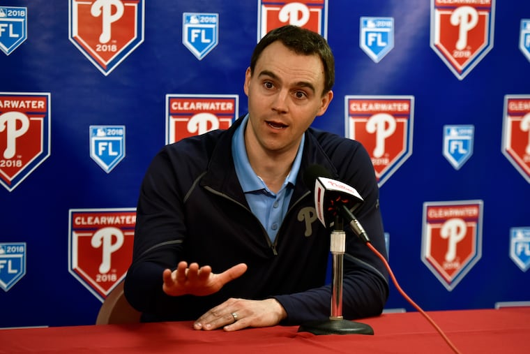 Matt Klentak, Phillies general manager.