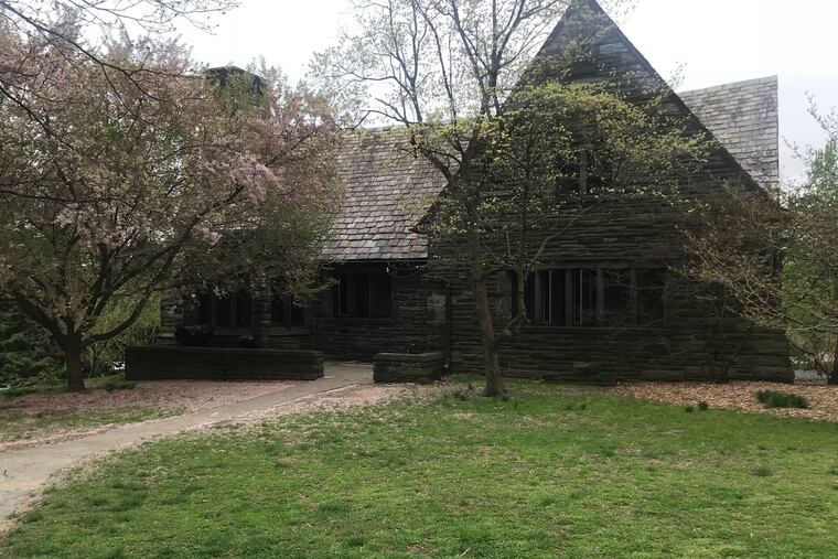 The Phi Psi fraternity house at Swarthmore College in April 2019.