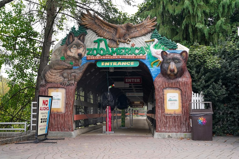 The Hershey Park entrance of Zoo America in 2021.