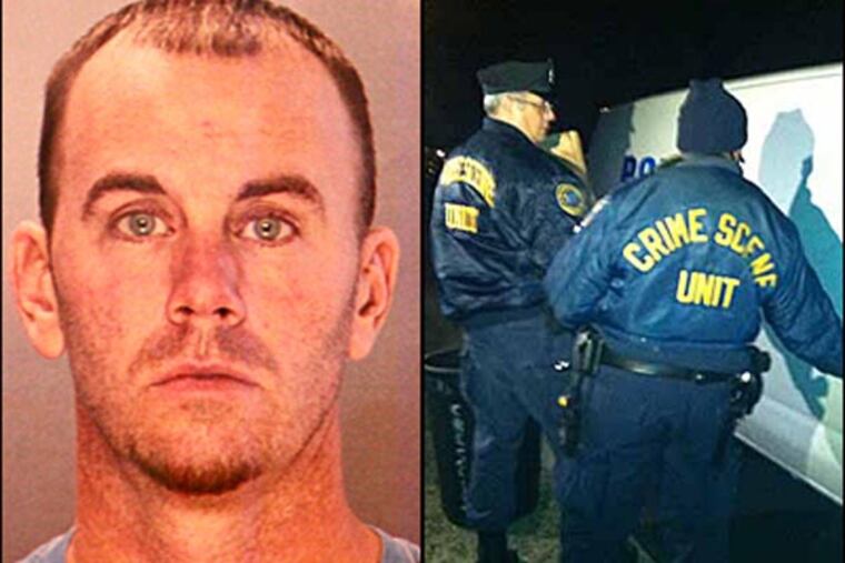 Police say Jason Smith, 36, of Crescent Lane, Levittown gave a statement laying out his involvement and has been charged with murder of Melissa Ketunuti and abuse of a corpse, said Capt. James Clark of the Philadelphia police homicide unit January 24, 2013. (Right photo: Mike Newall)