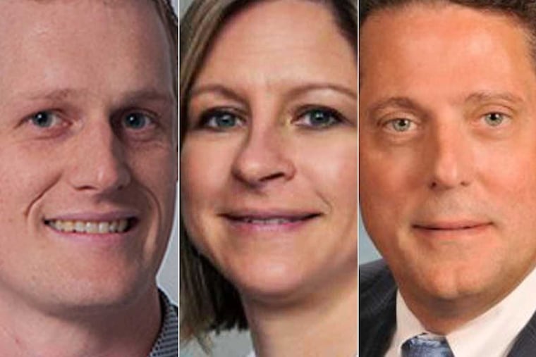 Sara Jane Ward (center), a cannabinoid researcher at Temple University, will lead the Pennsylvania Medicinal Cannabis Education Tour. Kevin Provost (left), of Greenhouse Ventures, is organizing the events. Charles Pollack (right), director of Jefferson University's Lambert Center for for the Study of Medicinal Cannabis and Hemp, will speak at the Philadelphia tour stop.