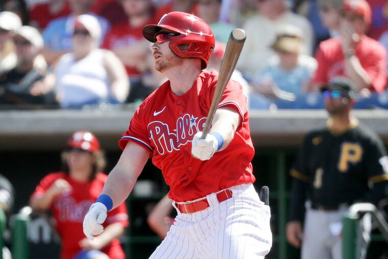 Kyle Garlick was one of several Phillies players sent to triple A on Thursday.