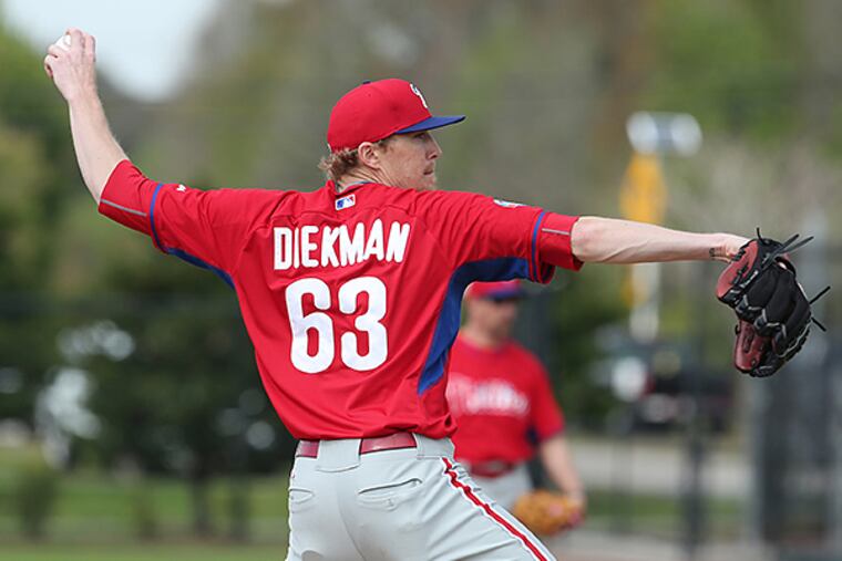 Jake Diekman. (David Swanson/Staff Photographer)