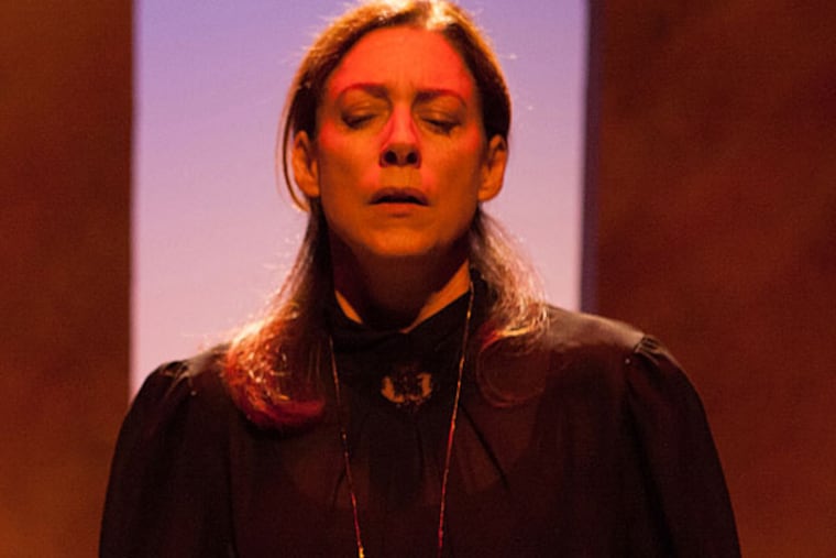 Judith Lightfoot Clarke in Philadelphia Artists Collective’s production of Federico Garcia Lorca’s rarely produced play, Blood Wedding, at Drexel University. (PHOTO: Plate3Photography.Com)