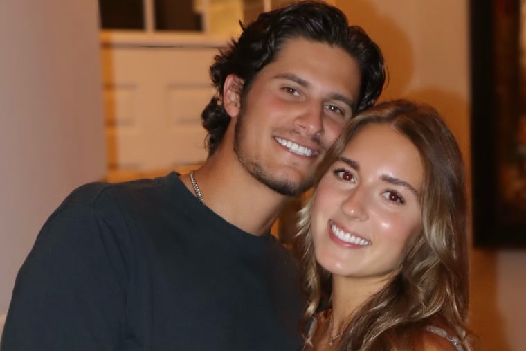 Mount Laurel couple and influencers Phoebe Adams and Daniel DiLiberto made a viral shopping video about buying rocks at Anthropologie.