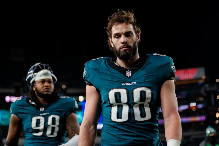 Tight end Dallas Goedert may have played his final game with the Eagles on Sunday.