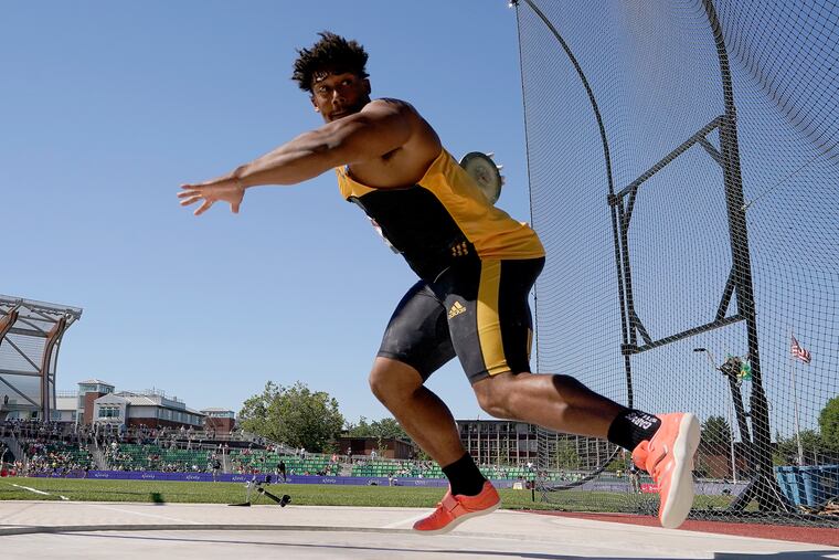 Sam Mattis finished third in the finals at the U.S. Olympic track and field trials on June 25.