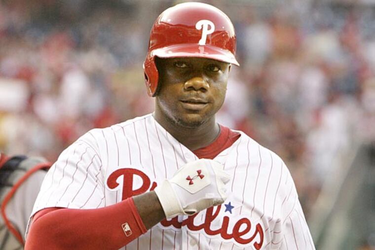 Phillies first baseman Ryan Howard. (Elizabeth Robertson/Staff Photographer)