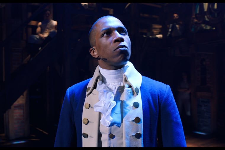 Leslie Odom Jr. as Aaron Burr in the filmed version of the original Broadway production of "Hamilton," which will premiere on the streaming service Disney+ on July 3.