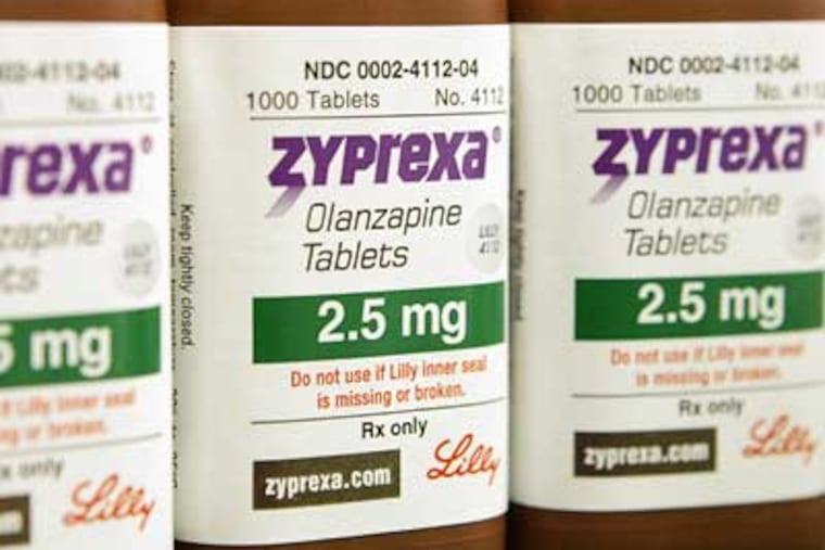 Eli Lilly & Co., maker of the anti-psychotic drug Zyprexa, on Thursday said it pleaded guilty to a charge that it illegally marketed Zyprexa for an unapproved use, and will pay $1.42 billion to settle civil suits and end the criminal investigation. (Darron Cummings/AP File Photo)