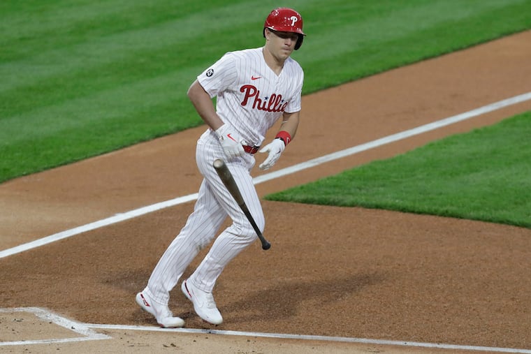 Catcher J.T. Realmuto did not fly to Florida with the Phillies.