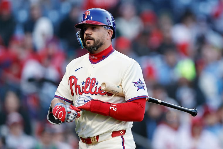 Phillies designated hitter Kyle Schwarber was out of the lineup for a third straight game on Wednesday.