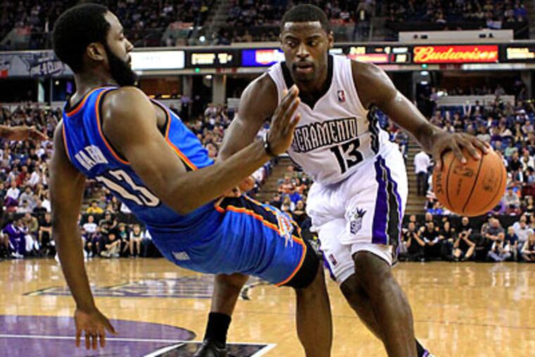 Tyreke Evans is being sued by the family of Marcus Reason, who was killed in 2007 in a drive-by shooting. (Rich Pedroncelli/AP file photo)