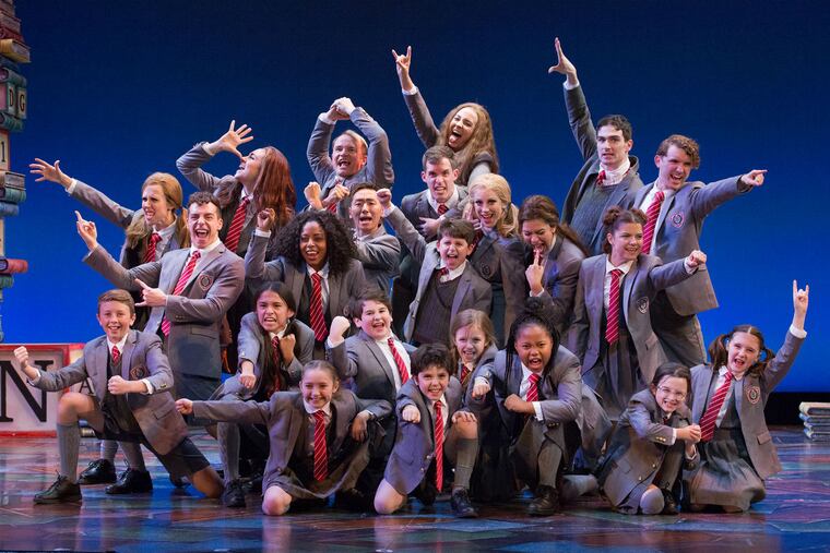 The ensemble in "Roald Dahl's Matilda the Musical," through Jan. 6 at the Walnut Street Theatre.