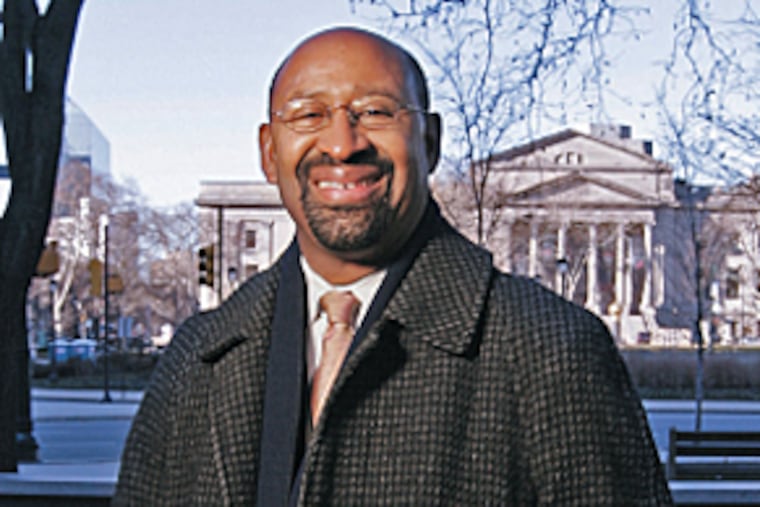After the inauguration, Mayor Nutter must hit the ground running. (Michael Bryant/Inquirer)