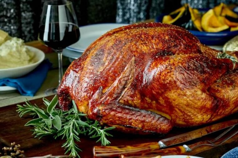 Mitchell's Steakhouse has a take-home Thanksgiving package that includes turkey and apple-sausage-herb stuffing.