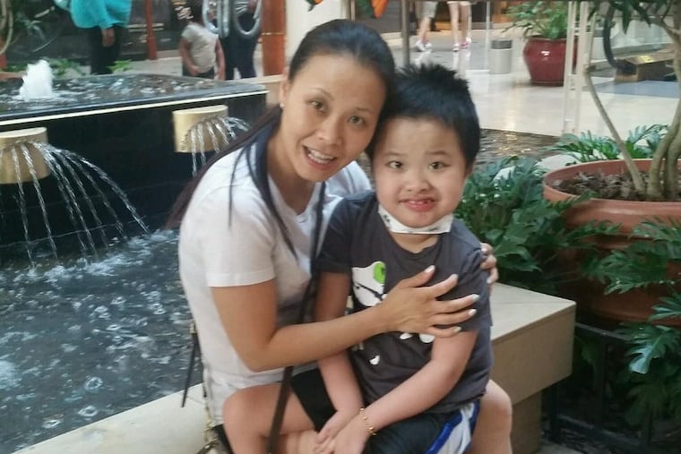 Anna Auyeung and her son Jayden, 10.