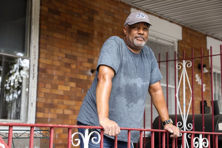 Anthony Van Luton posed for a portrait outside of his home in West Philadelphia, Pa. on Tuesday, September 1, 2020. Luton is a Vietnam War veteran, and he's working on a degree in Behavior Health Counseling from Drexel University. Luton hopes to get a Masters degree after graduating and work with veterans.