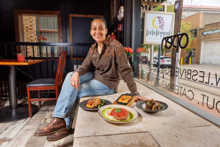 Chef Brennah Lambert at LesbiVeggies in Camden.