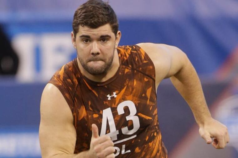 Justin Pugh was selected with the No. 19 overall pick in the draft by the New York Giants. (Dave Martin/AP file)