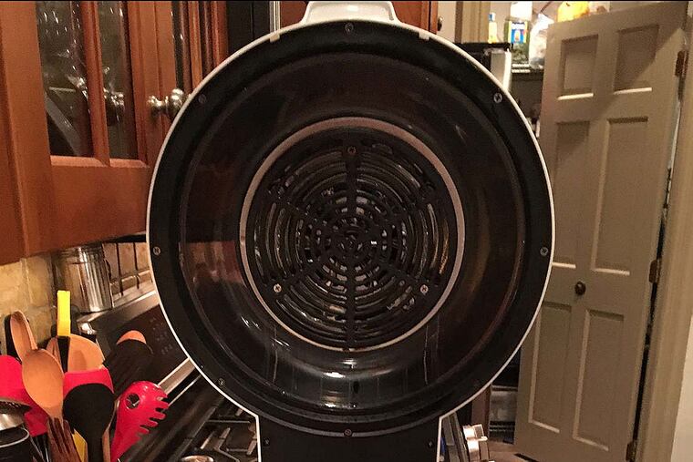 Gourmia GTA 2500 air fryer with rotisserie.