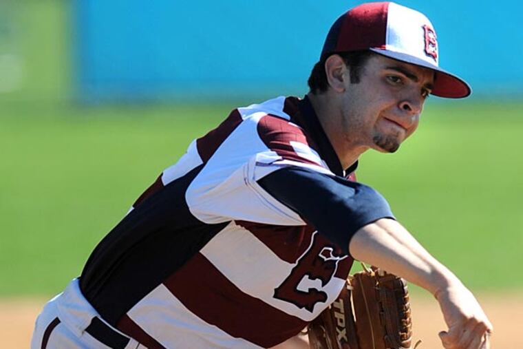 Eastern's starting pitcher Steve Priolo is South Jersey's top baseball player. (Clem Murray/Staff Photographer)
