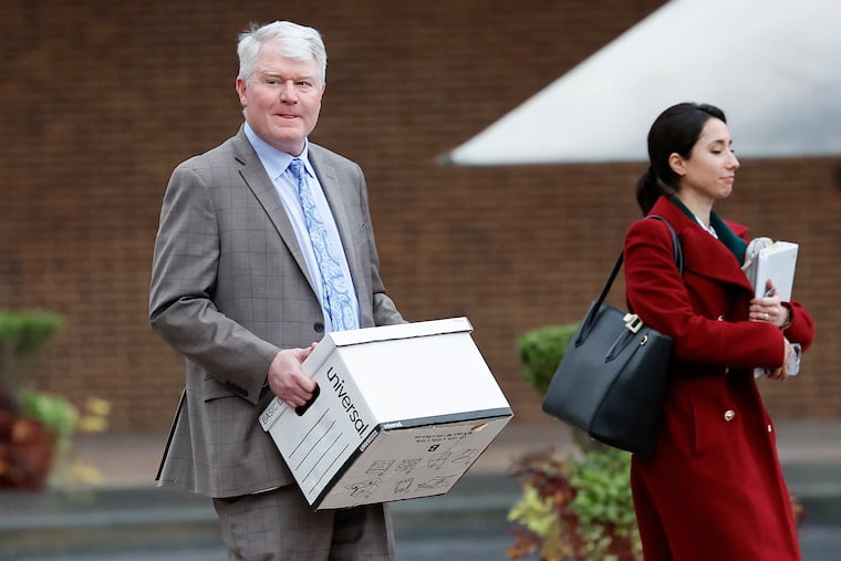 Former labor leader John Dougherty leaves the federal courthouse in Center City on Nov. 17.