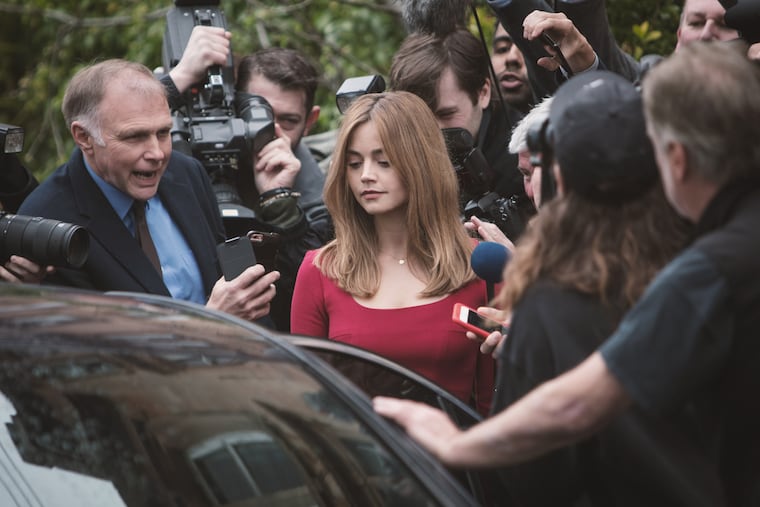 Jenna Coleman stars as a young mother who finds herself at the center of a media firestorm after her child disappears in "The Cry," a series streaming on Sundance Now.