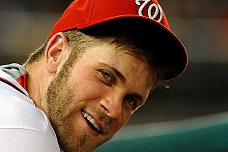 Nationals outfielder Bryce Harper hit his 17th home run Wednesday night. (Richard Lipski/AP)