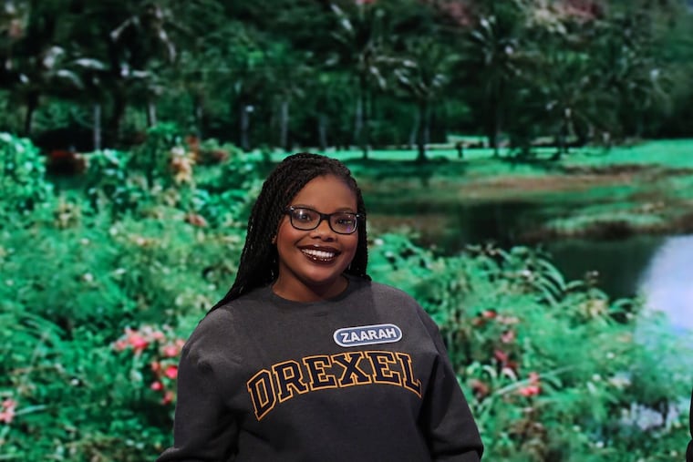 Drexel pre-med student Zaarah Abdul-Aziz of "Wheel of Fortune," where she won $16,900 and a trip to Belize.
