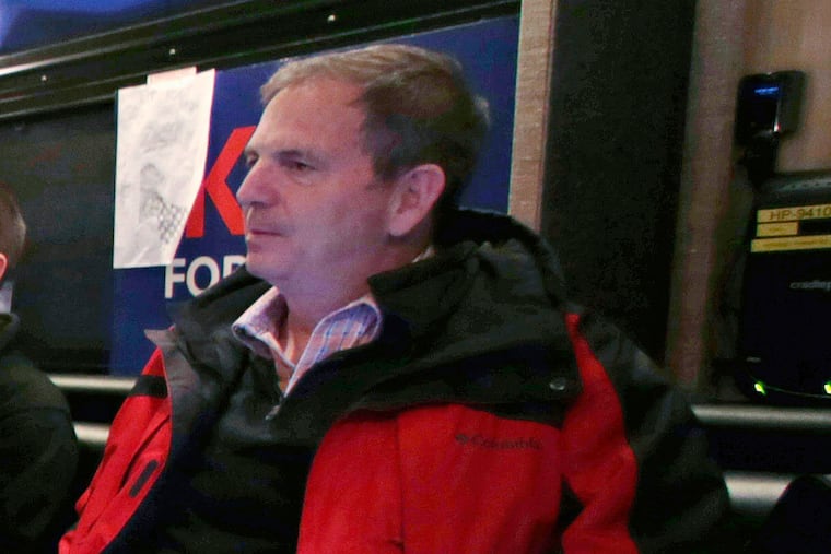 In this Jan. 20, 2016 photo, John Weaver is shown on a campaign bus in Bow, N.H.