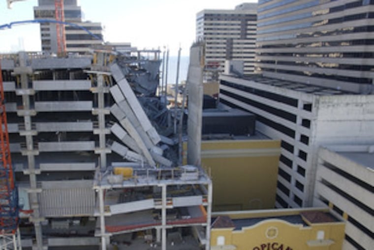 of five garage decks at Atlantic City's Tropicana Casino Resort was dueto flaws in design, execution and project oversight, according to an investigation by the Occupational Safety and Health Administration.