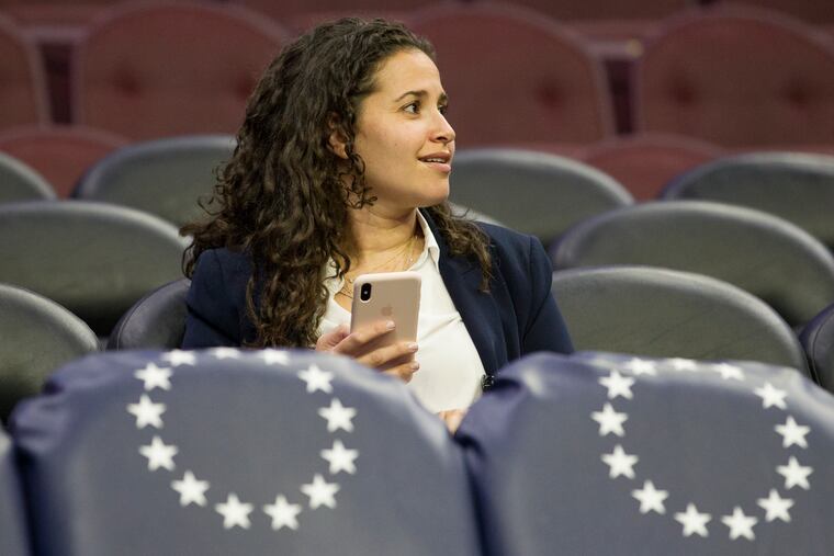 Katie O'Reilly grew up on the Main Line and worked in marketing in New York before coming home to Philly and the Sixers.