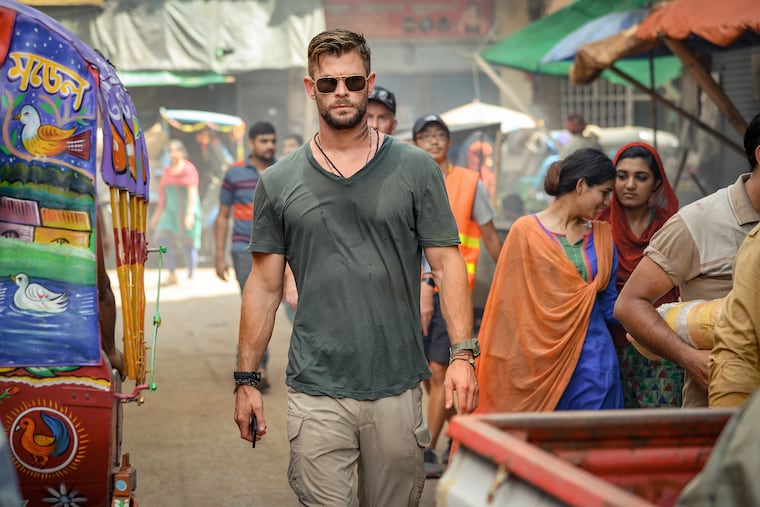 Chris Hemsworth in "Extraction," premiering April 24 on Netflix.
