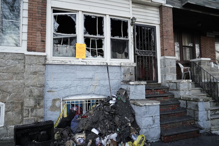 A woman and a little boy were killed in a fire in this rowhouse on the 2600 block of South Third Street South Philadelphia.