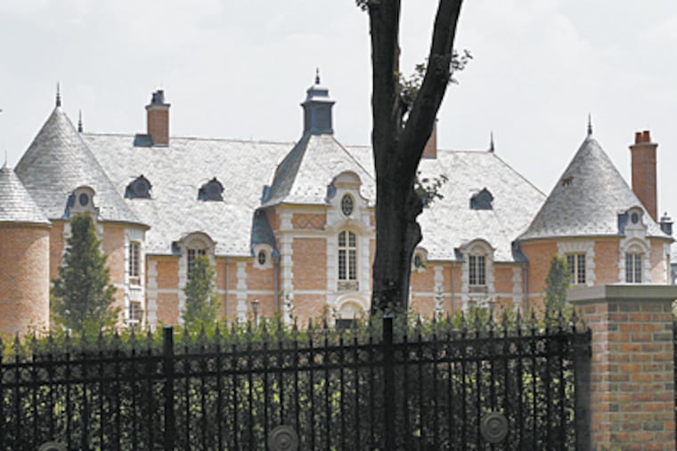 The Gladwyne estate, valued at an estimated $13.5 million, contains 10 bedrooms, 11 bathrooms, and a "great hall" that can hold 200. (Eric Mencher / Staff Photographer)