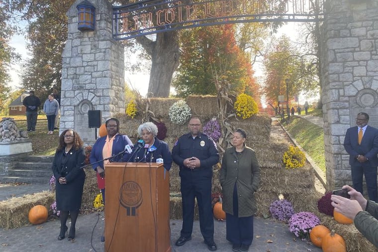 Lincoln University President Brenda A. Allen addressed the public at a press conference on Oct. 28, 2025, where she discussed the shooting over Homecoming Weekend.