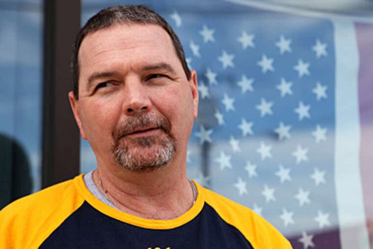 Michael McLain, a boilermaker, has worked at the refinery for 24 years. (Kate McCann/Staff)