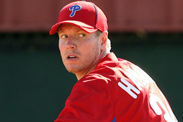 Roy Halladay's explosive delivery has made him one of baseball's best power pitchers. (Yong Kim/Staff Photographer)
