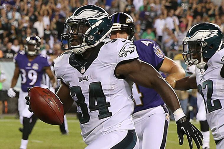 Eagles running back Kenjon Barner.