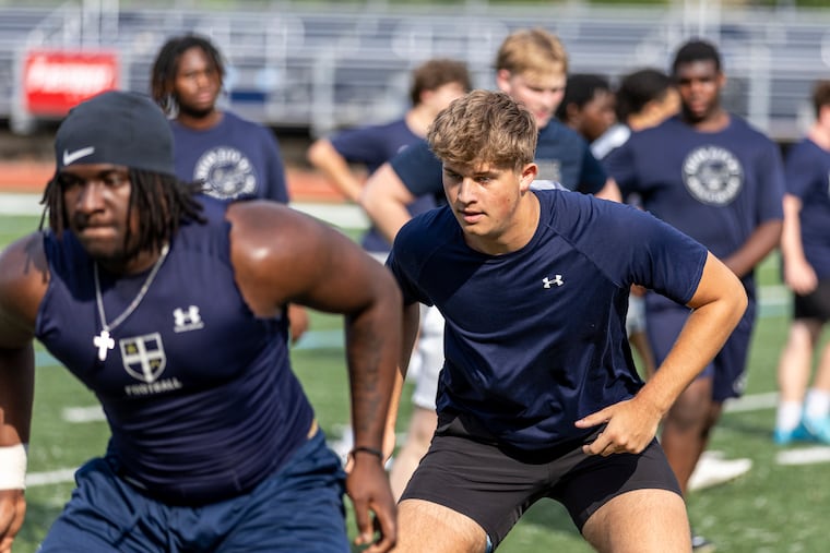 La Salle's Grayson McKeogh is among the nation's top-rated offensive tackles despite only playing one year at the position.