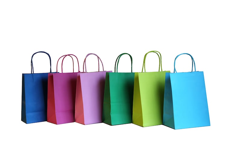 She's got more gift bags than she ever could use.