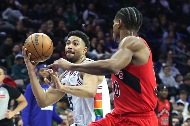 Quentin Grimes is averaging 16.8 points, 6.3 rebounds, 3.8 assists in four games with the Sixers.