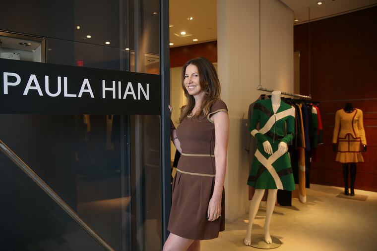 Designer Paula Hian stands for a portrait in her store in the King of Prussia Mall on Friday, July 6, 2018. TIM TAI / Staff Photographer