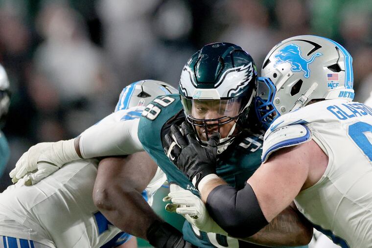Eagles' Jalen Carter out Monday vs. Chargers after shoulder procedure