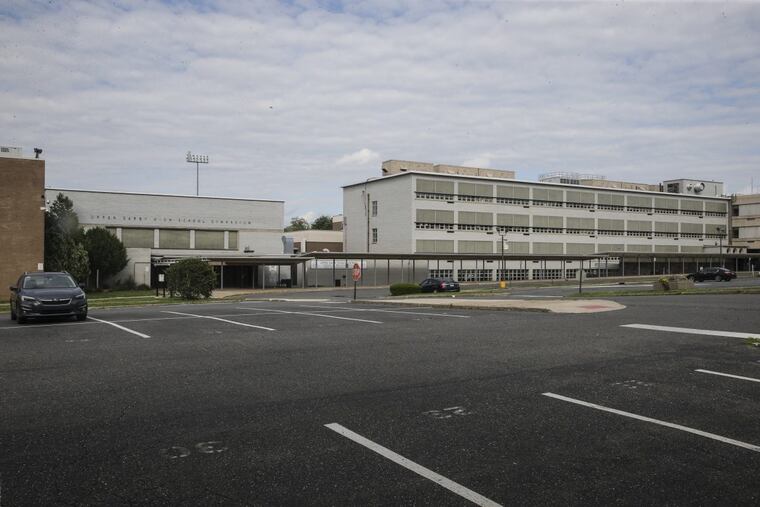 Upper Darby High School, where a student was stabbed Monday, June 4, 2018.