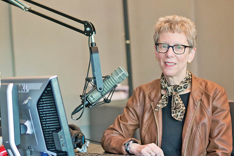 "Fresh Air" host Terry Gross at WHYY Studios. October 16, 2014. Daily News Staff / Randi Fair