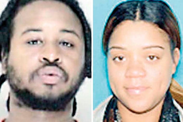 Alleged drug bust kingpin Edwin Ingram, left, and Camden police officer Ashley Bailey.